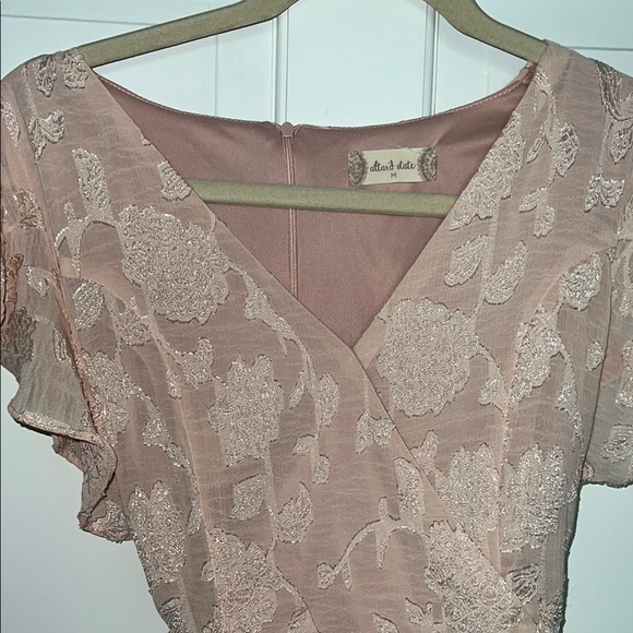 Altar'd State Pink Lace Chemise with Satin Finish - Picture 3 of 5